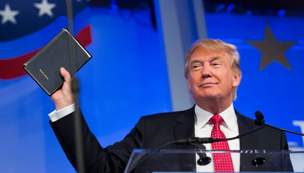 U.S. President Donald Trump Calls for Americans to Bring Back God Into Their Lives