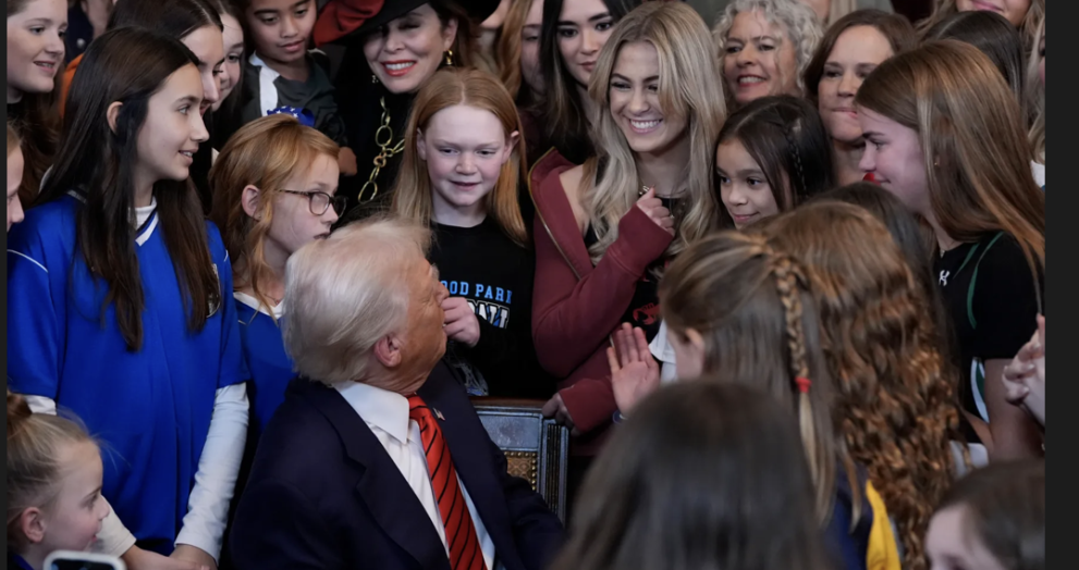 Trump signs executive order intended to bar transgender athletes from girls’ and women’s sports