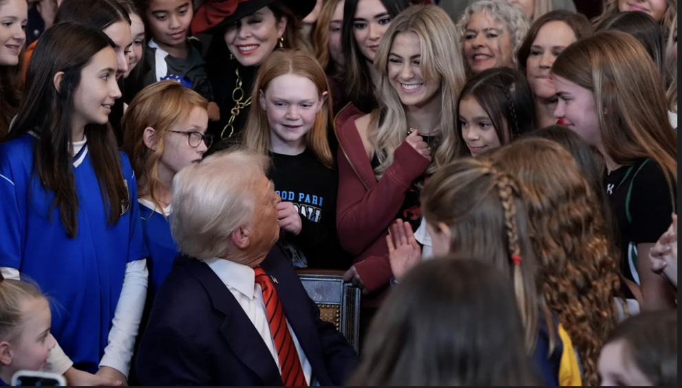 Trump signs executive order intended to bar transgender athletes from girls’ and women’s sports