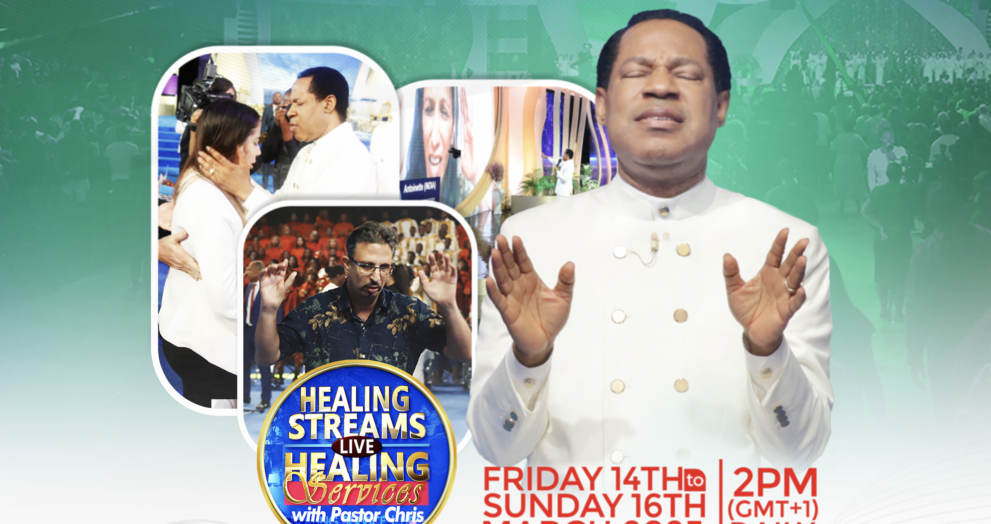 Healing Streams Live Healing Services with Pastor Chris 14th - 16th March 2025 2PM GMT+1