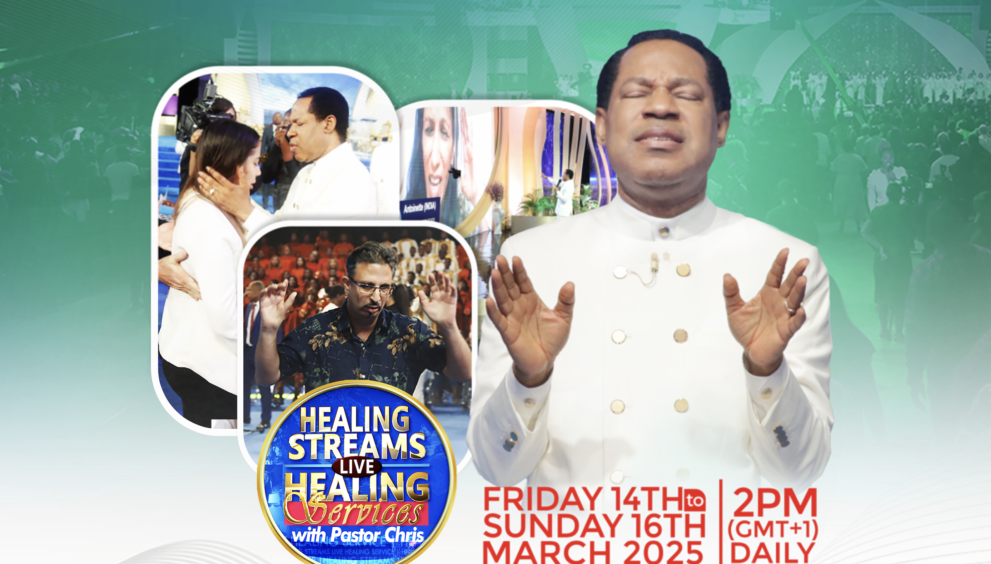 Healing Streams Live Healing Services with Pastor Chris 14th - 16th March 2025 2PM GMT+1