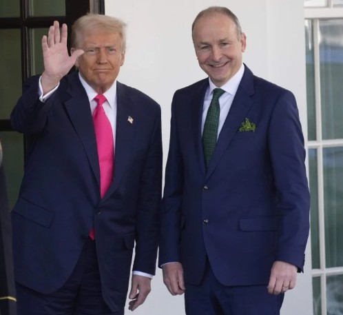 President Donald Trump Meets with Irish PM, Highlights Trade Imbalance on St. Patrick’s Day