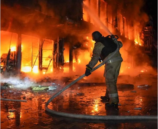 Drone Attack Sparks Massive Fire at Russian Oil Depot in Krasnodar Region