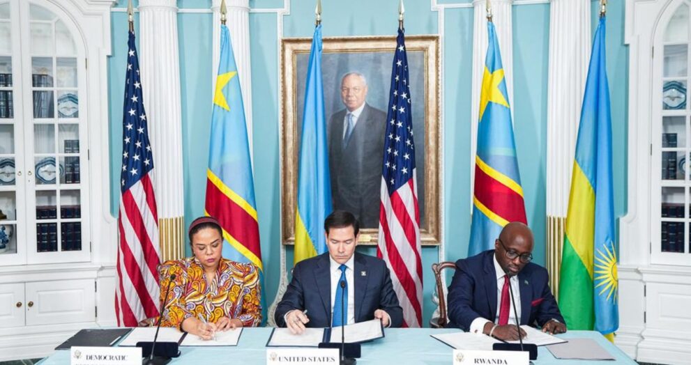 Congo and Rwanda Sign U.S.-Mediated Peace Deal,