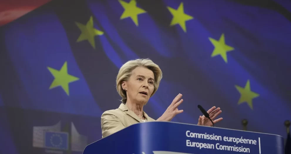 Von der Leyen Supports U.S. Push to Intensify Sanctions on Russia