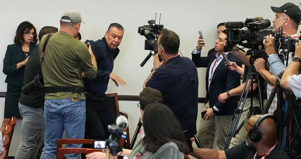Senator Padilla Reportedly Detained During Heated Exchange at Press Conference