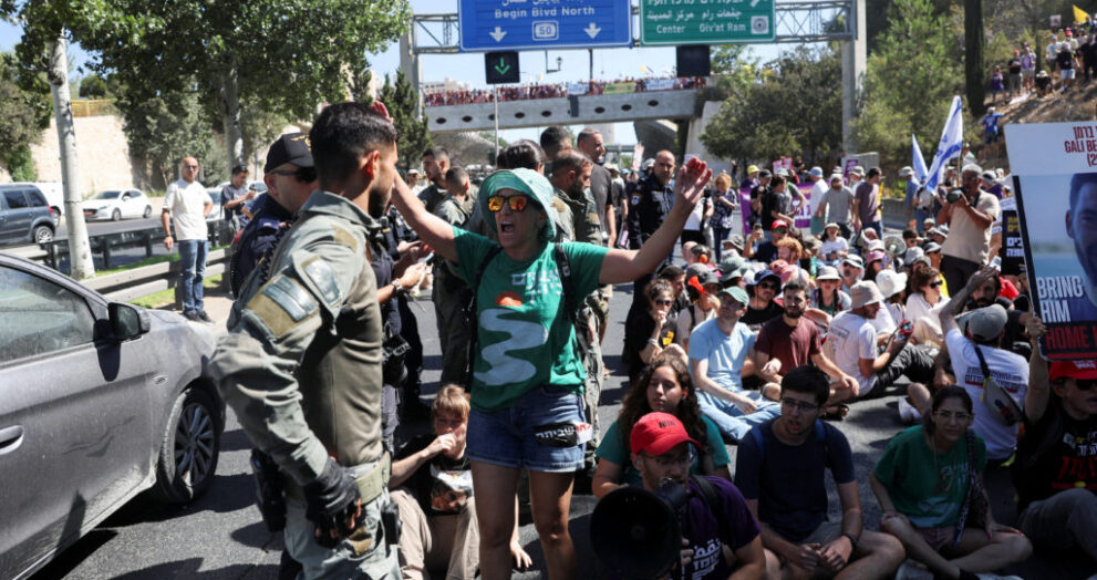 Nationwide Protests Erupt in Israel as Hostage Families Call for Strike