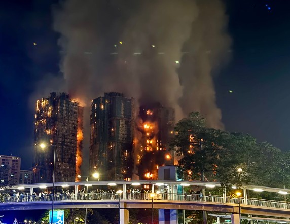 Hong Kong Fire Kills 55, Nearly 300 Missing as Police Blame ‘Grossly Negligent’ Construction Firm