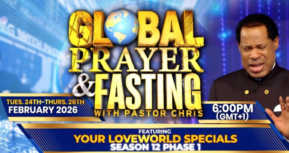 Global Prayer and Fasting with Pastor Chris, Pastor Chris Oyakhilome, Your LoveWorld Specials Season 12 Phase 1,