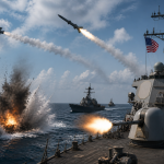 Korean Ship Ablaze in Strait as Iran Strikes UAE Oil Port After Trump Pledges U.S. Naval Support