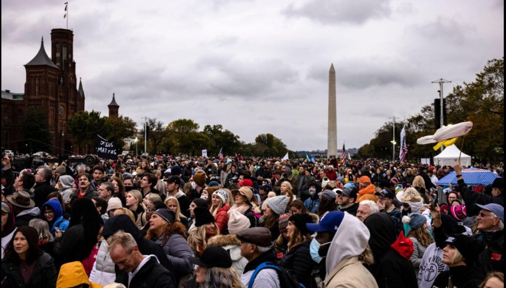 Thousands Gather on National Mall for “One Nation Under God” Prayer Rally