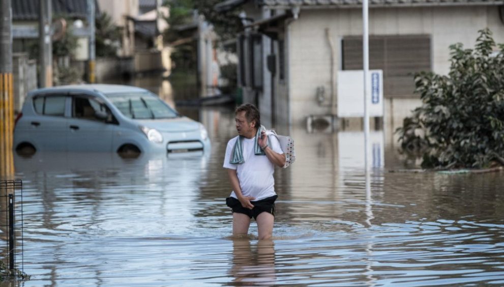 Emergency Flood Warning Issued as Tropical Storm Jangmi Strikes Japan