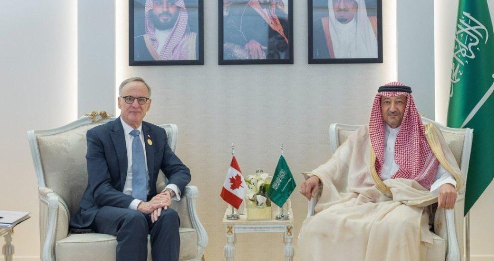 SAUDI ARABIA HOSTS CANADIAN PRIME MINISTER